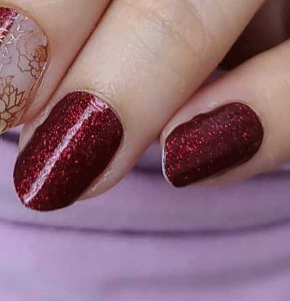 Gloss Red Glitter Nails Pictures, Photos, and Images for Facebook, Tumblr,  Pinterest, and Twitter